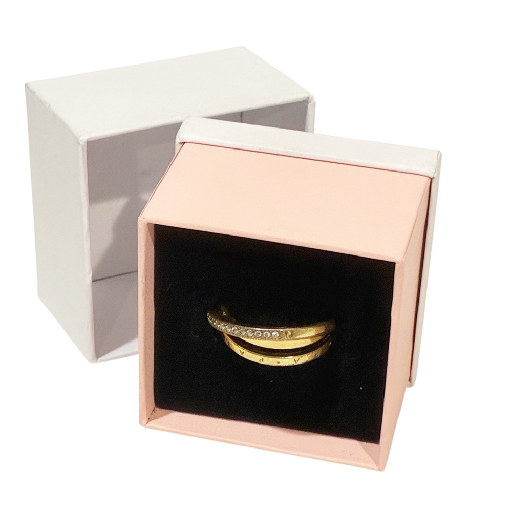 Pandora Crossover Pavรฉ Triple Bandโ Ring
14k gold plating Size 9